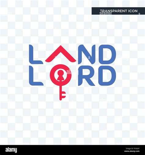 Landlord Vector Icon Isolated On Transparent Background Landlord Logo