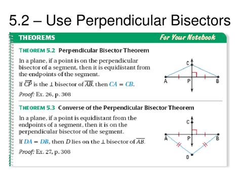 PPT 5 2 Use Perpendicular Bisectors PowerPoint Presentation Free