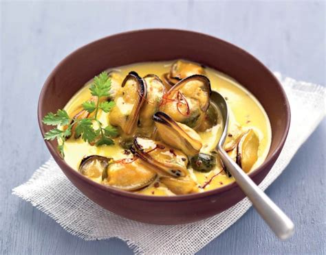 Recette Moules La Cr Me Safran E Marie Claire