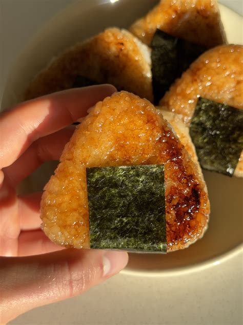 Vegan Yaki Onigiri Japanese Grilled Rice Balls