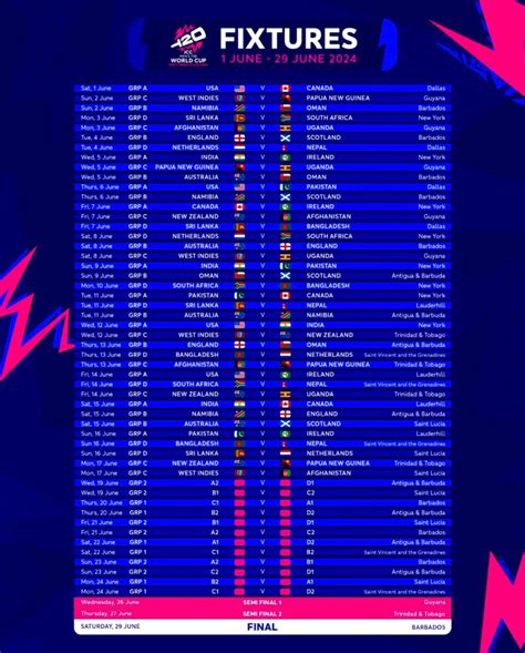 World Cup Calendar Conny Diannne