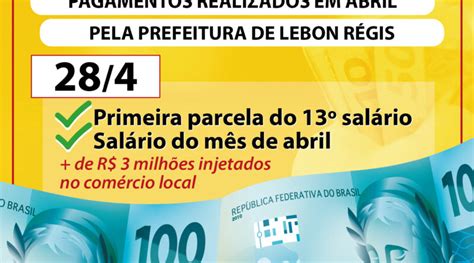 Prefeitura De Lebon R Gis Antecipa Pagamento Da Primeira Parcela Do