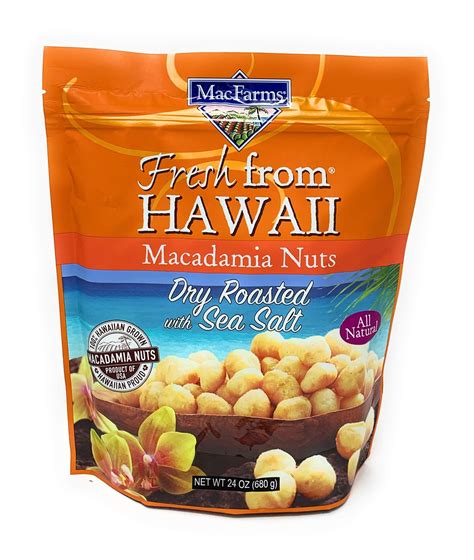 Macadamia Nuts MacFarms Dry Roasted Macadamia Nuts 24 Ounce