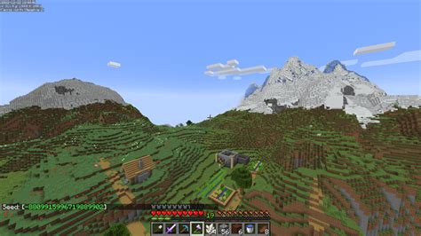 Lovely Mountain seed I found. : r/minecraftseeds