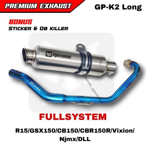 Jual Knalpot Fullsystem R15 Gsx150 CBR150 Vixion CB150 DLL Original