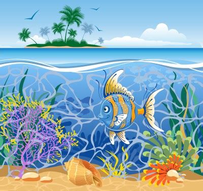 Tropical Island Jigsaw Puzzle In Under The Sea Puzzles On