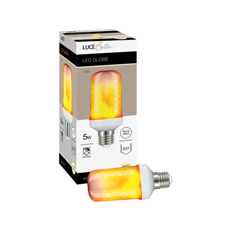 Luce Bella Flame Effect T54 E27 Led Warm White 5w Globe Bunnings Australia