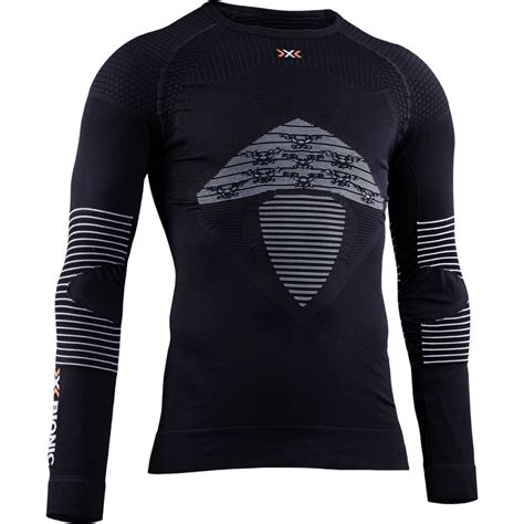 X Bionic Energizer Round Neck Long Sleeves Shirt Men Opal Black