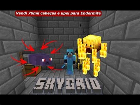 Minecraft SkyGrid Upei 200 Level De Espadas E Dei Rankup Para Endermite