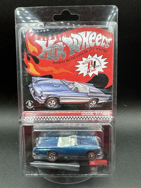 2012 Hot Wheels Blue Classic 57 T Bird Redline Club Membership Car