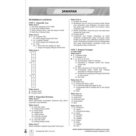 Jawapan Buku Teks Pjpk Tingkatan 1 2021 Modul Aktiviti Mesra Digital Pendidikan Jasmani