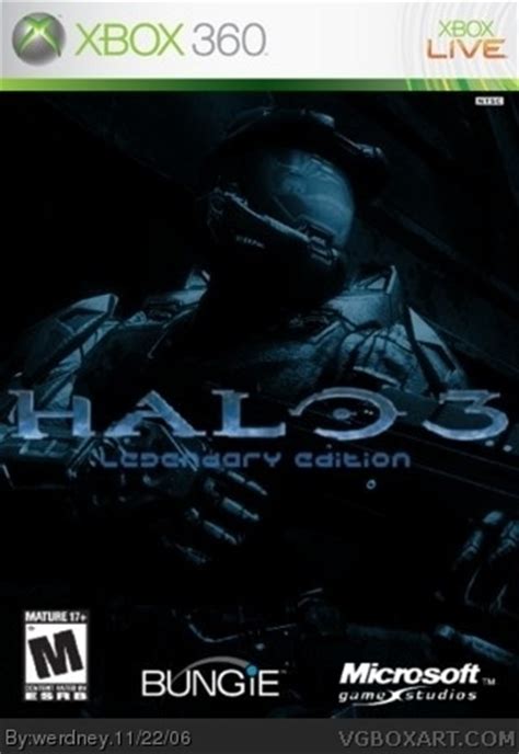 Halo 3: Legendary Edition Xbox 360 Box Art Cover by werdney