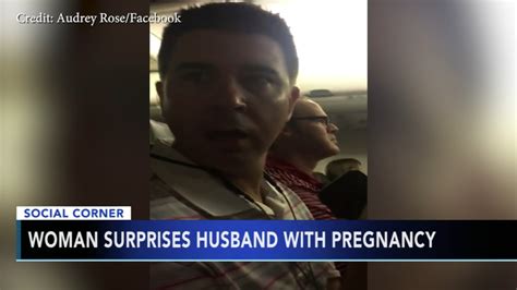 Video Woman Surprises Husband With In Flight Pregnancy Announcement