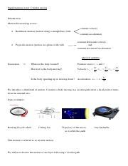 Understanding Circular Motion Concepts And Calculations Course Hero