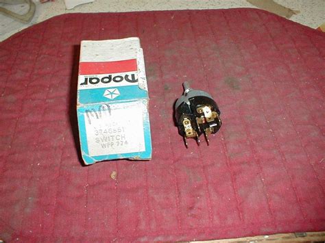 NOS Mopar 2 Speed Wiper Switch 1974 5 A Body Models Hiltop Auto Parts