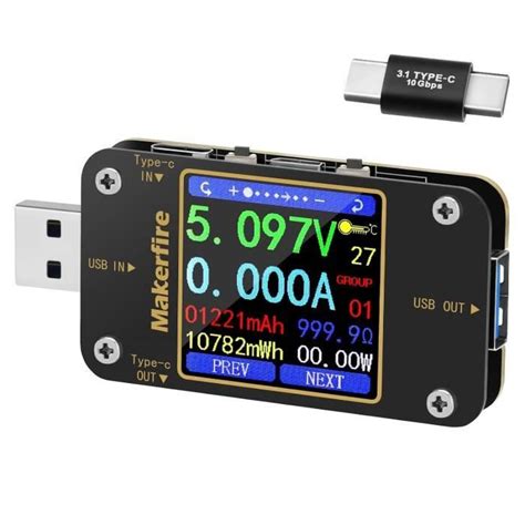 Testeur De Tension Usb Et Testeur Meter Haute Résolution Grand Écran