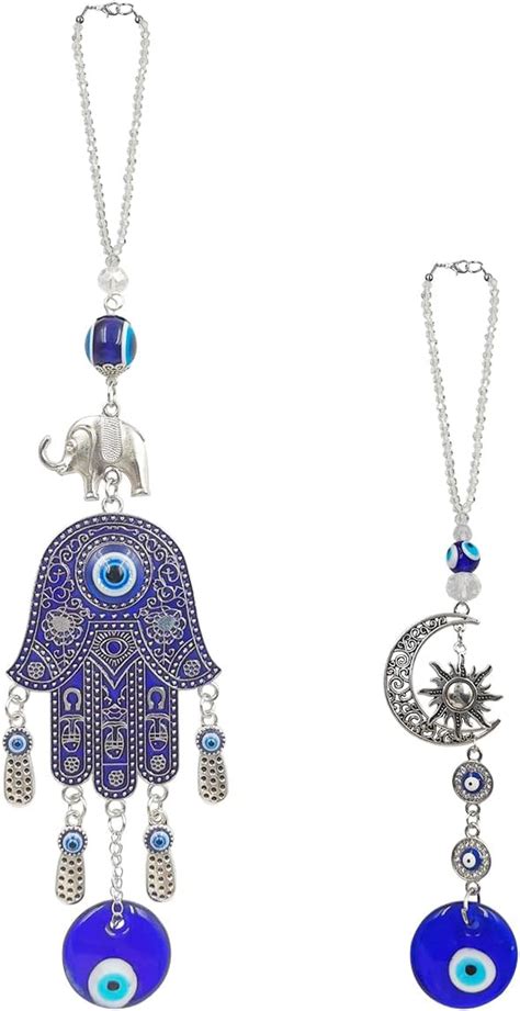 Amazon Evil Eye Car Hanging Ornament Afunta Pcs Charm Car