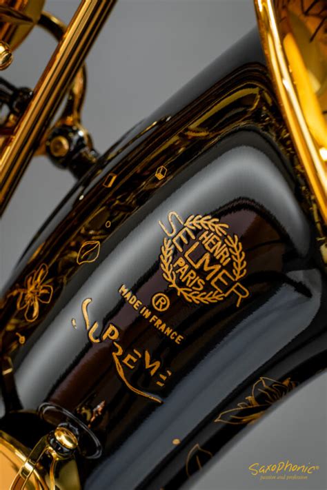 Vorrätig Altsaxophon Henri SELMER Paris Supreme schwarz gold