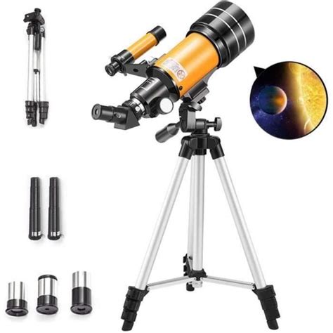 Télescope pour Enfants Astronomie débutants Adultes télescope HD 70 mm