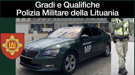 Gradi E Qualifiche Polizia Militare Della Lituania Youtube