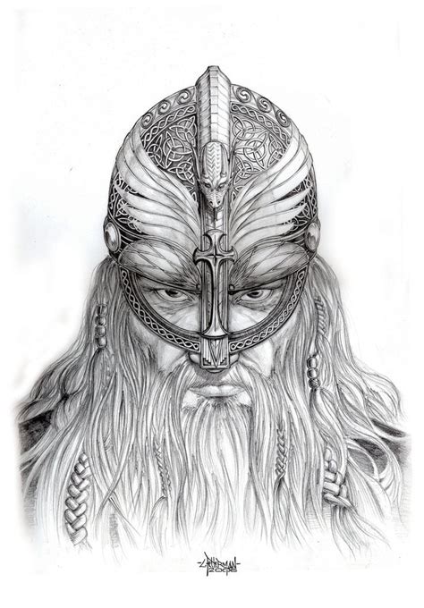 Viking Drawing Haraldr Hadrada Portrait By Loren86 On Deviantart