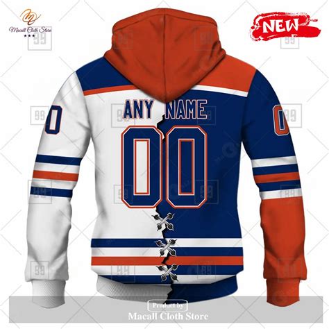 Personalized NHL Edmonton Oilers Mix Color Jersey 2023 Hoodie Sweatshirt 3D - Macall Cloth Store ...