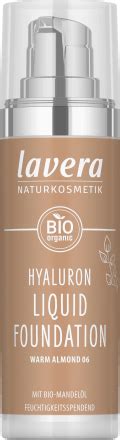 Lavera Foundation Hyaluron Liquid 06 Warm Almond 30 Ml Dauerhaft