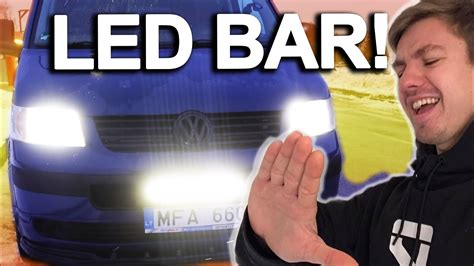 LED BAR ŽIBINTAS VW T5 BUSO PARUOŠIMAS ŽIEMAI YouTube