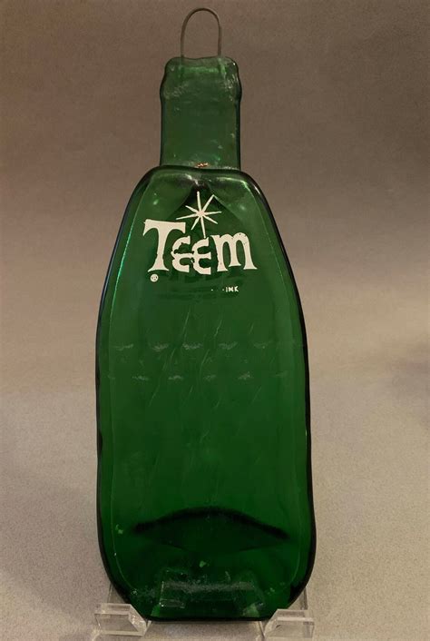 Vintage Teem Soda Bottle Transformed Into Eye Popping Glass Trays. Made ...