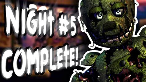 Night 5 Complete Marionette Hallucination Ending Five Nights