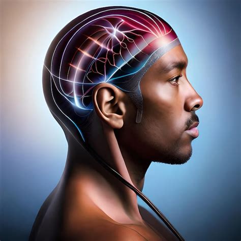 Premium Ai Image A Man With A Head Full Of Brain