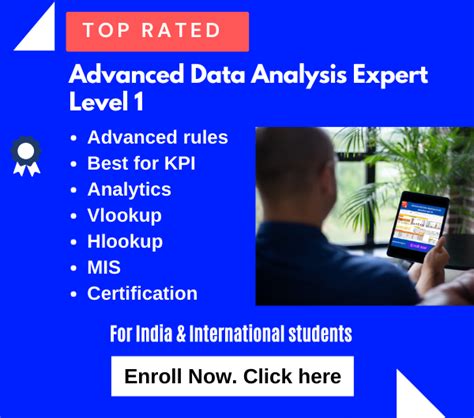 Advanced Data Analysis Expert Level 1