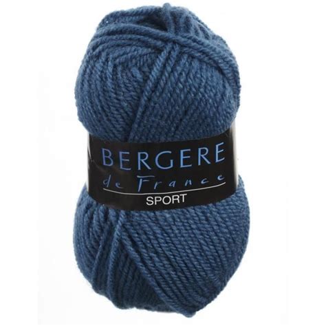 BERGERE DE FRANCE Sport Bleu Acier Fil à Tricoter Achat Vente laine