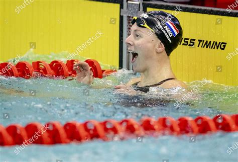 Kira Toussaint During 50 Meter Backstroke Editorial Stock Photo Stock