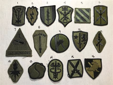 Vintage Army Patches Military Shoulder Insignia Uniform Us Pick A