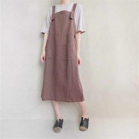 Women Winter Corduroy Pinafore Dress Roomy Fitting Dress Etsy