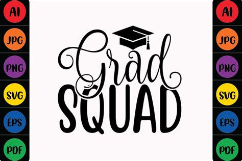 Grad Squad Graphic By Mina Akter · Creative Fabrica