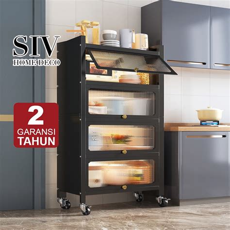 Jual Siv Rak Lemari Dapur Lemari Piring Minimalis Rak Dapur Serbaguna