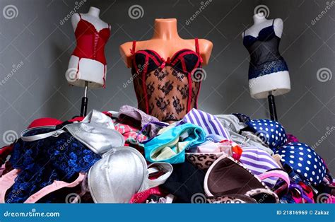 Mannequins In Lingerie Stock Image Image Of Underwear