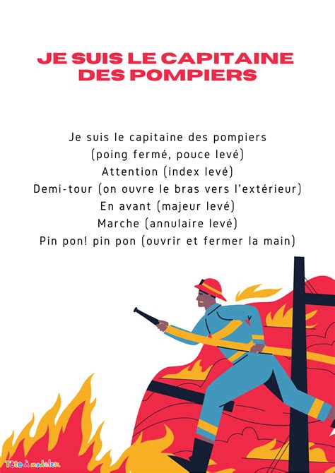 Comptine Pompiers Pompier Comptines Comptines Paroles Hot Sex Picture