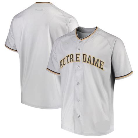 Notre Dame Fighting Irish Customizable Baseball Jersey Best Sports