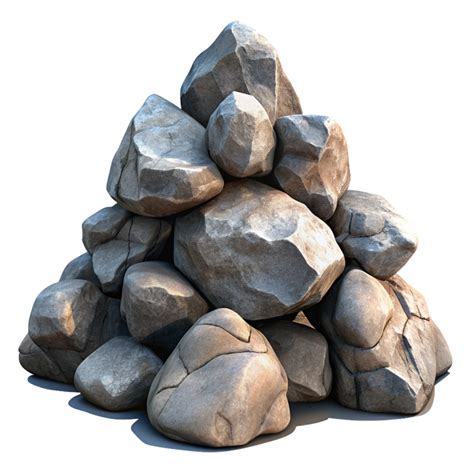 rock pile   sun illustration  png