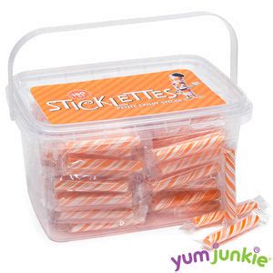 Mini Orange Candy Sticks – YumJunkie