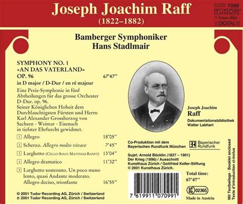 Joachim Raff Symphony No 1 In D Major Op 96 An Das Vaterland