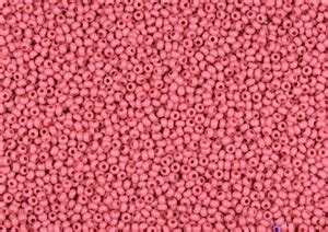 11 0 Czech Preciosa Seed Beads Opaque Pink Coral Solgel 3693