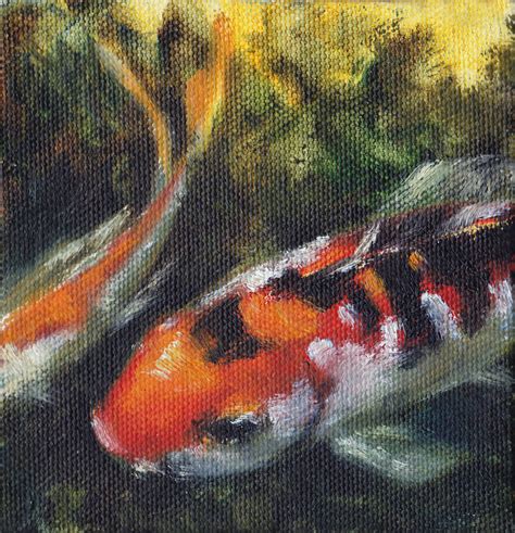 Tracie Thompson, Artist: Tiny Goldfish Paintings!