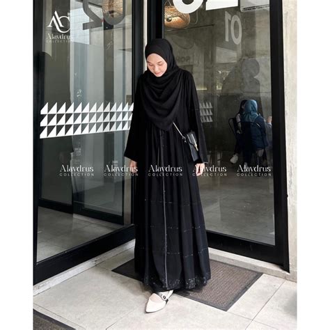 Jual Abaya Hitam Turkey Gamis Muslimah Jubah Umroh Dubai Turkey 857