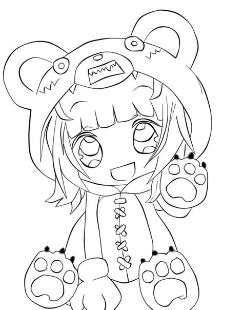 Anime Chibi Couple Coloring Pages