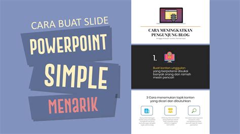 Cara Membuat Slide Presentasi Powerpoint Yang Simple Tapi Menarik Youtube