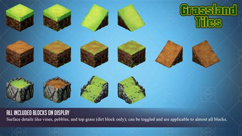 Grassland 2D Isometric Tiles GameDev Market